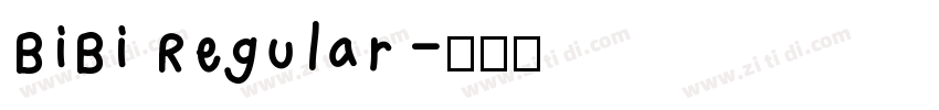 BiBi Regular字体转换
